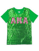 Alpha Kappa Alpha, NPHC, Greek Organization, Ladies, Sorority, Shirt, Paraphernalia, AKA, 1908, Sequin