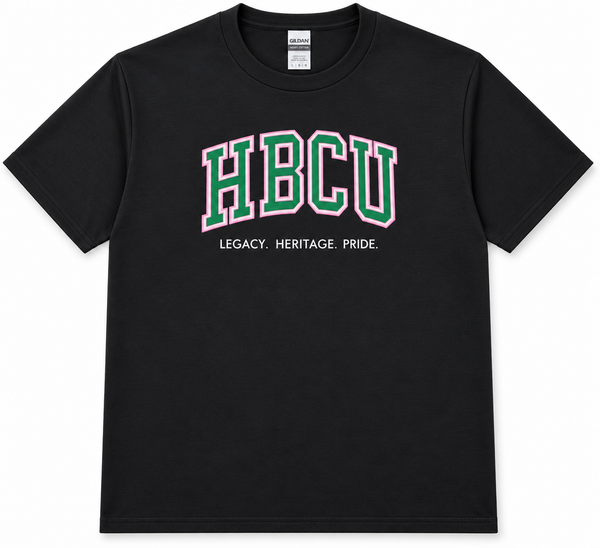 HBCU Legacy Tee Green/ Pink