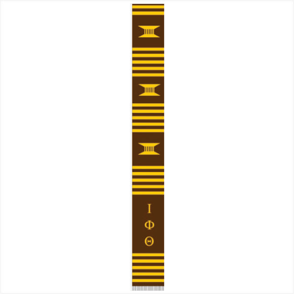 Iota Brown Letters Kente Cloth Stole – The Yard Collective
