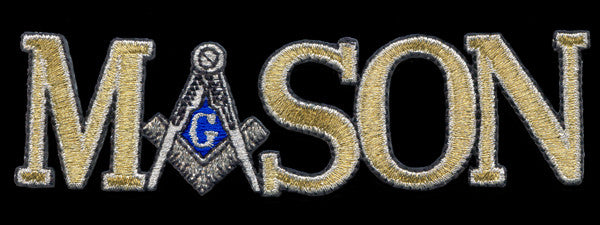 Mason Letters Large Gold Patch – The Yard Collective
